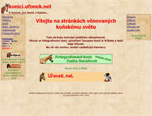 Tablet Screenshot of konici.ufonek.net